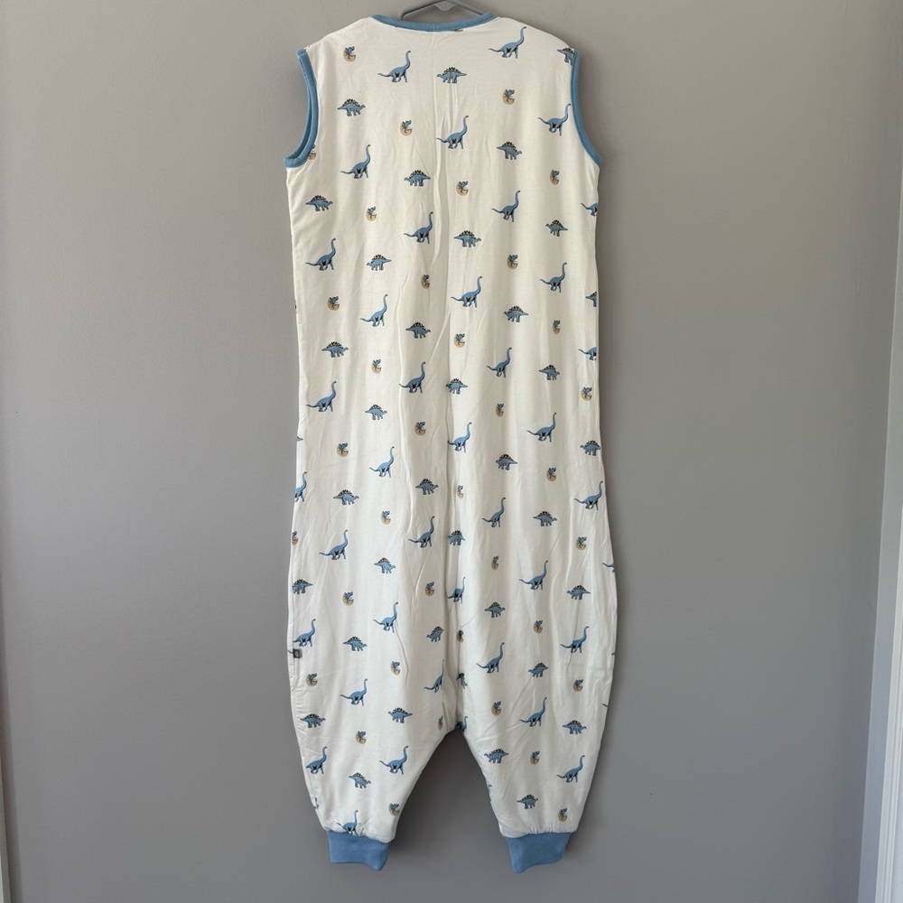 NWOT Kyte Baby Blue Dinosaur Print Sleeveless Sleep Bag Walker Wearable Blanket - Picture 5 of 5
